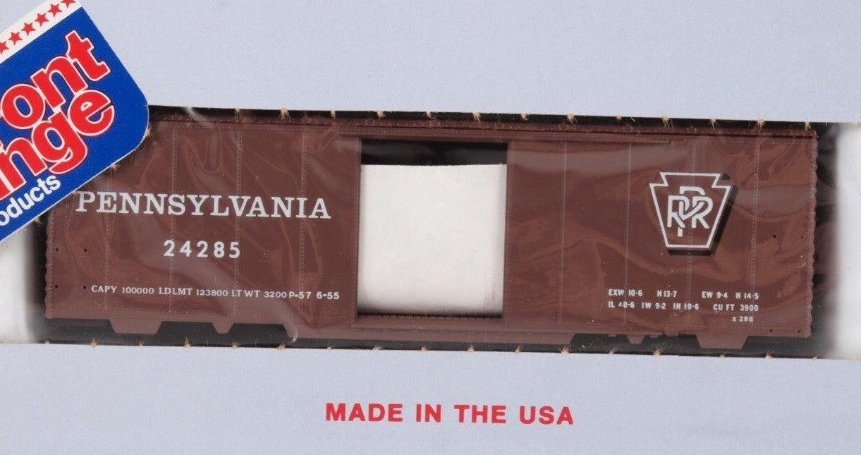 Front Range 4074 HO Scale 40' Boxcar Kit Pennsylvania PRR 24285 - NOS