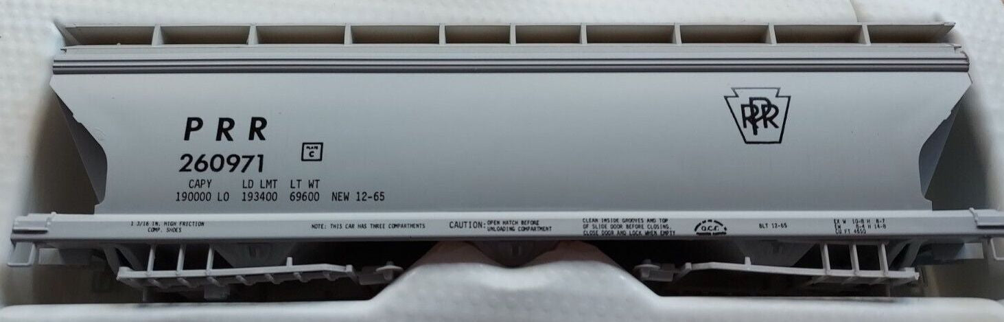 Front Range 4315 HO Scale ACF3 Bay Covered Hopper Kit Pennsylvania PRR 260971 - NOS