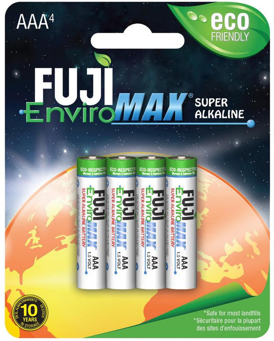 Fuji 4400BP4 Enviromax AAA Alkaline Battery 4 Pack