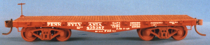 Funaro & Camerlengo 7011 HO Scale 30' F22 Heavy Duty Flatcar Kit PRR - NOS