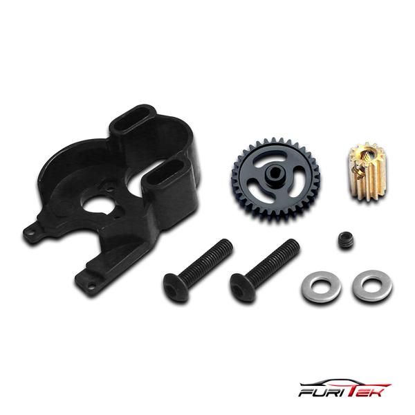 Furitek 2051 Brushless Conversion Gearing Set 2 with Motor Mount for SCX24