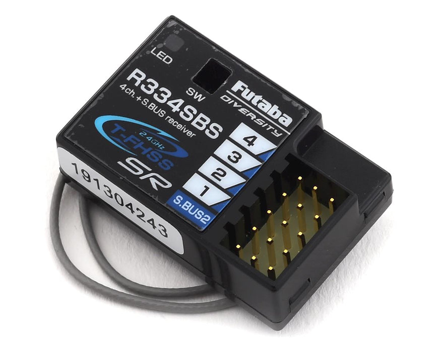 Futaba 1004387-3 4PM 4-Channel 2.4GHz T-FHSS Radio System with R334SBS Receiver
