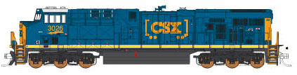 Fox Valley Models 70285 N Scale GEVO ES44AC CSX #3026