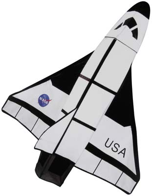Gayla 1327 40"x48 Space Shuttle 3D Nylon Kite