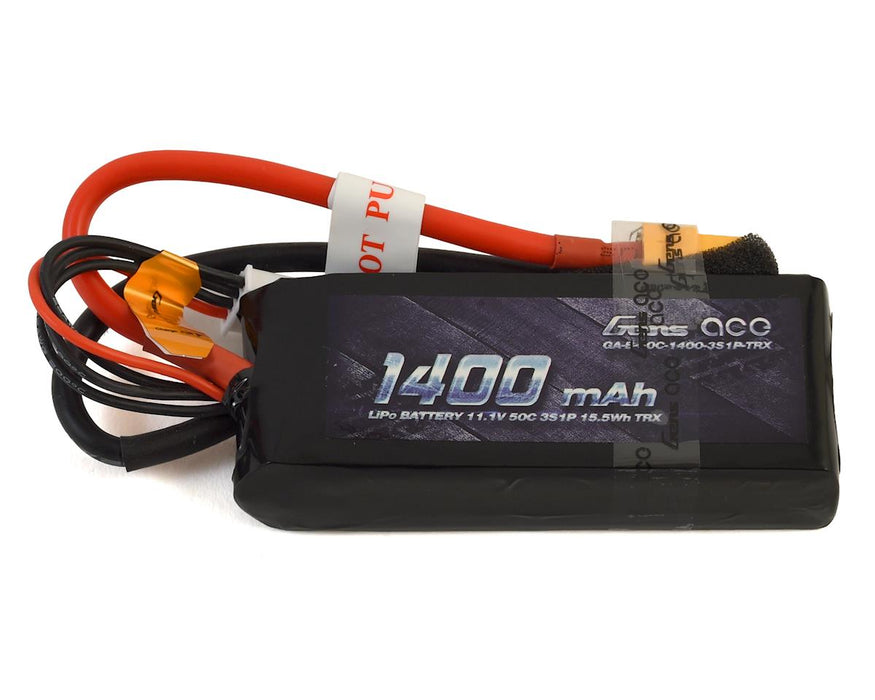 Gens ace 1400mAh 11.1V 50C 3S1P Lipo Battery Pack with XT60 plug
