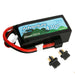 Gens ace Adventure Series 4300mAh 11.4V HV 60C 3S Shorty LiPo Battery Pack with Deans and XT60