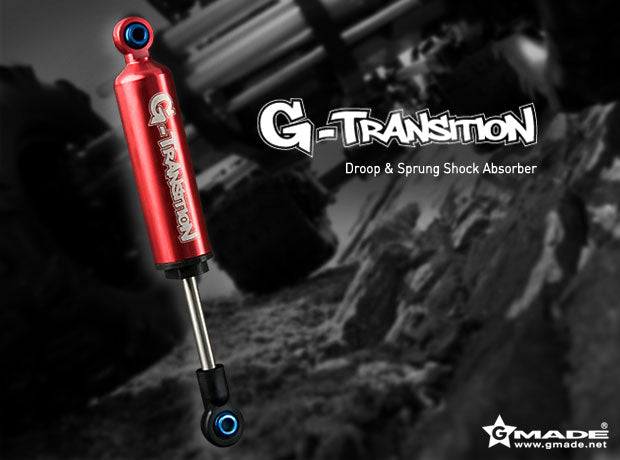 Gmade 20501 Red 80mm G-Transition Shocks for 1/10 Crawler 4 Pack