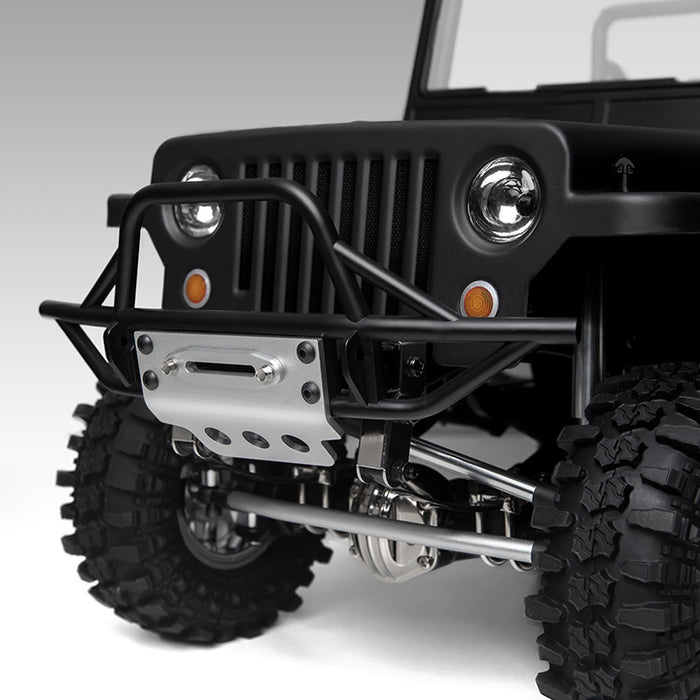 Gmade 30009 Front Tube Bumper for GS01 with Silver Skid Plate