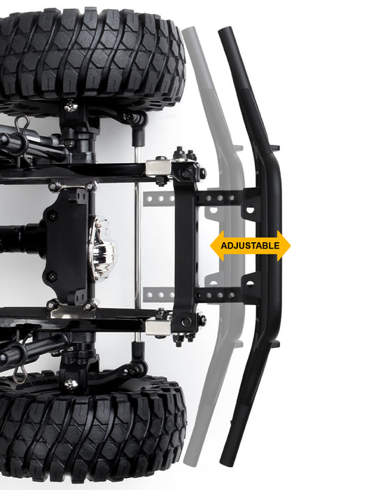 Gmade 30010 Front Tube Bumper for GS01 with Black Skid Plate