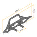 Gmade 30010 Front Tube Bumper for GS01 with Black Skid Plate