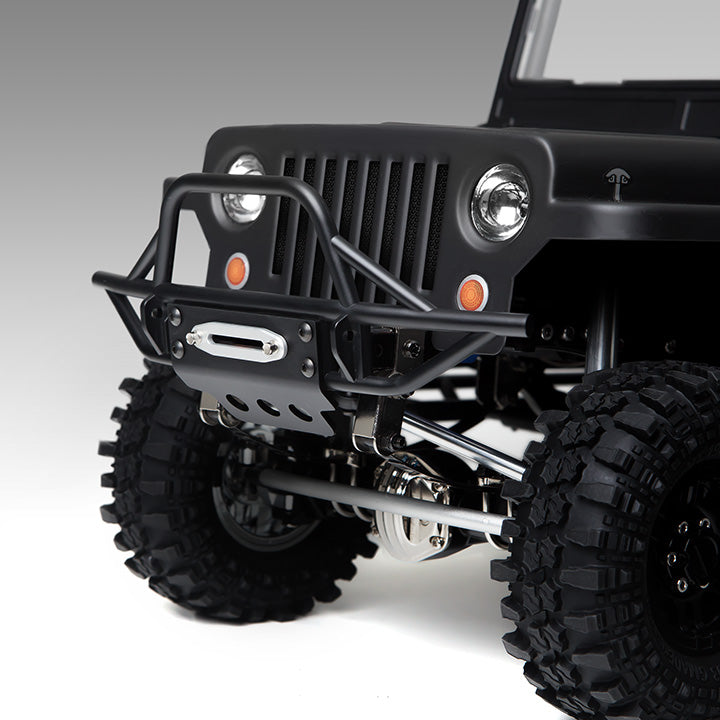 Gmade 30010 Front Tube Bumper for GS01 with Black Skid Plate