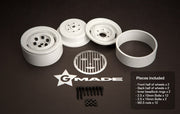 Gmade 70106 1.9" VR01 Beadlock Wheels White 2 Pack