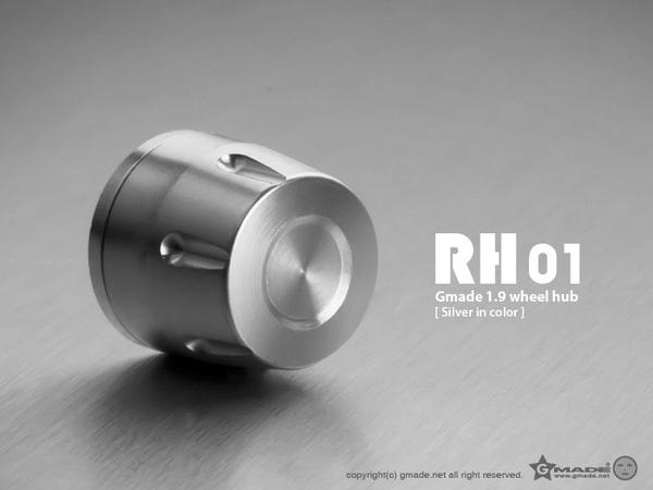 Gmade 70112 1.9" RH01 Silver Wheel Hubs 4 Pack
