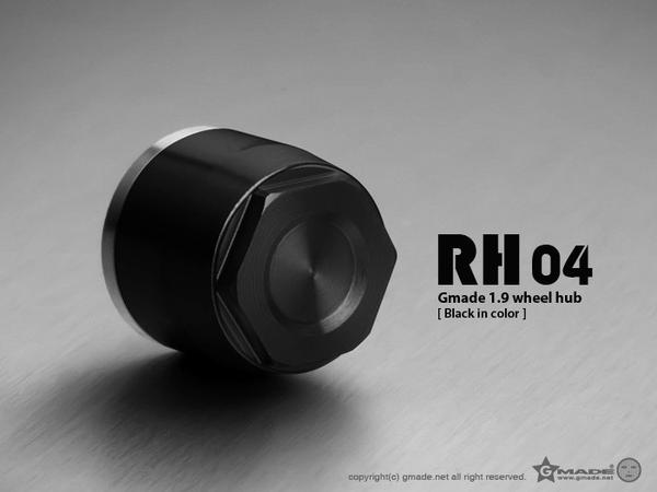Gmade 70144 1.9" RH01 Beadlock Wheel Hubs Black 4 Pack
