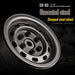 Gmade 70177 1.9" SR02 1/10 Crawler Beadlock Wheels Steel 2 Pack
