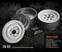 Gmade 70186 1.9" SR03 1/10 Crawler Beadlock Wheels Gloss While 2 Pack