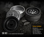 Gmade 70184 1.9" SR03 1/10 Crawler Beadlock Wheels Matt Black 2 Pack