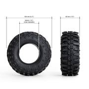 Gmade 70284 1.9 MT1903 Off-Road Tires for 1/10 Crawler 2 Pack