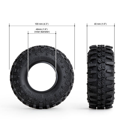 Gmade 70284 1.9 MT1903 Off-Road Tires for 1/10 Crawler 2 Pack