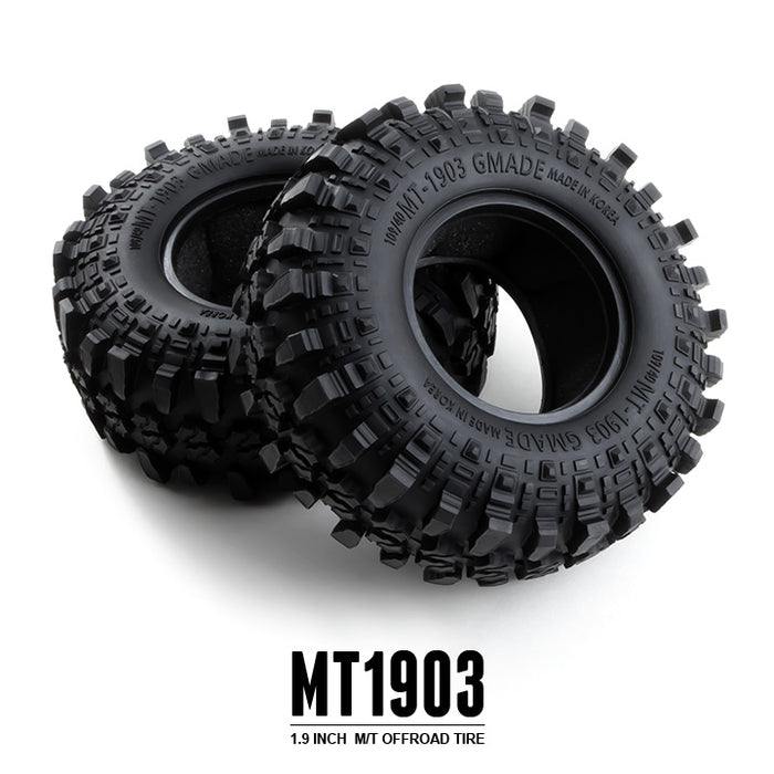 Gmade 70284 1.9 MT1903 Off-Road Tires for 1/10 Crawler 2 Pack