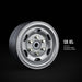 Gmade 70502 1.9" SR04 1/10 Crawler Beadlock Wheels Semi Gloss Silver 2 Pack