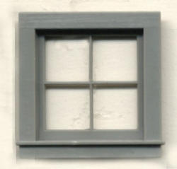 Grandt Line 3959 G Scale 4 Pane 1.55 x 1.6" Square Window (4 Pieces)