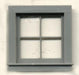 Grandt Line 3959 G Scale 4 Pane 1.55 x 1.6" Square Window (4 Pieces)