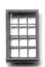 Grandt Line 5031 HO Scale 12 Pane 36x64" Double Hung Window (8 Pieces)