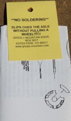 Grizzly Mountain Engineering GME 6 Point Sound Cam for 2.4mm Axle Shay Locomotives