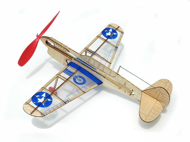 Guillows 4502 US Warhawk Fighter Mini Laser Cut Airplane Kit