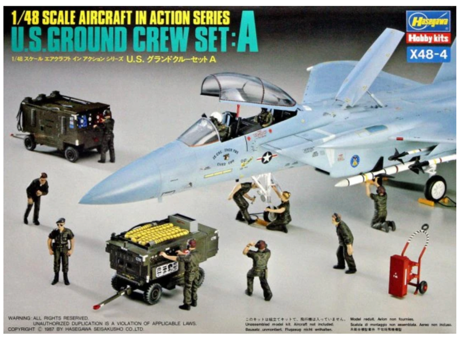 Hasegawa 36004 1/48 U.S. Ground Crew Set A NOS
