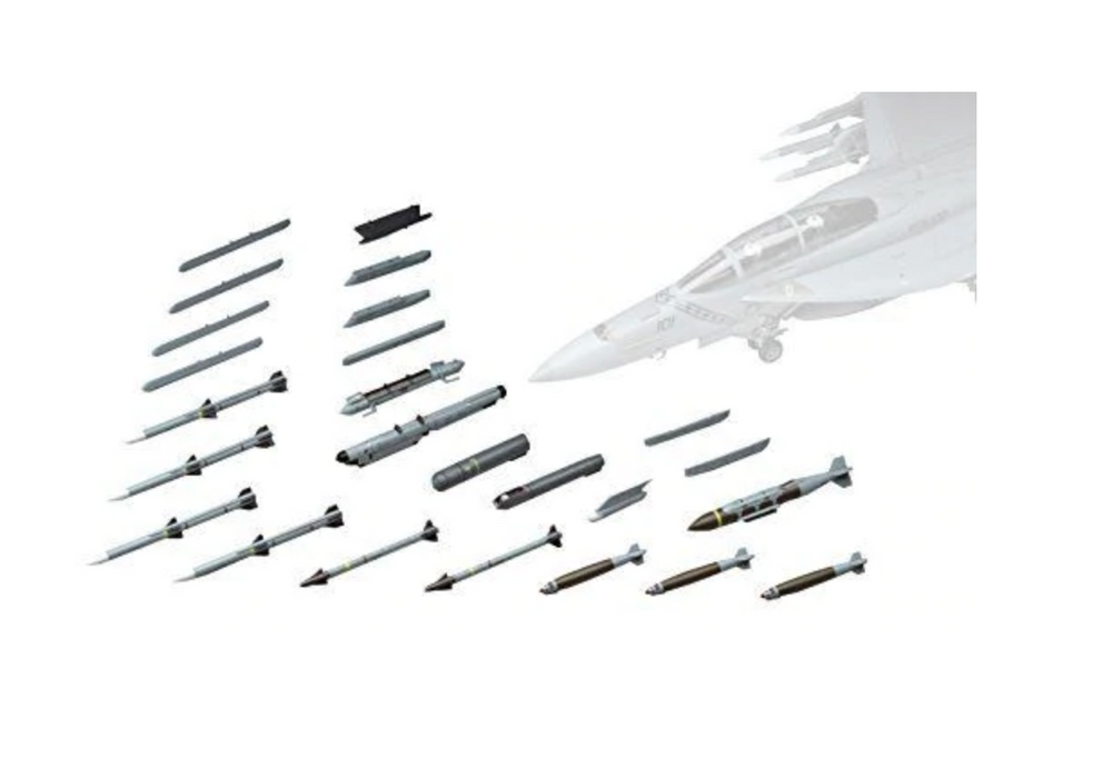 Hasegawa 36117 1/48 Weapons E - US Air to Air Missiles & Target Pods