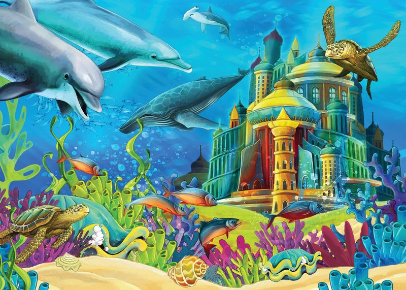 Heidi Art 4525 The Underwater Castle 150 Piece Jigsaw Puzzle