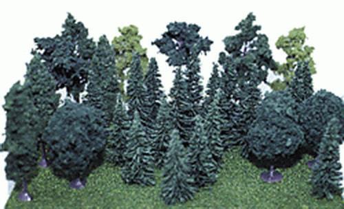 Heki Mini Forrest 303 Assorted 2.5" to 4" Trees 24 Pack