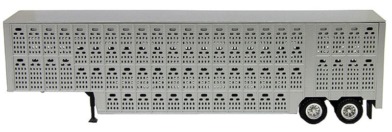 Herpa 5354 HO Scale 48' Livestock Trailer Silver