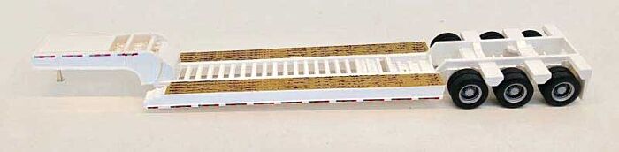 Herpa 5489 HO Scale 3 Axle Lowboy Flatbed Trailer (Colors Vary)