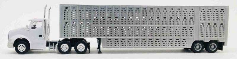 Herpa 6585 HO Scale Kenworth T680 with 48' Livestock Trailer