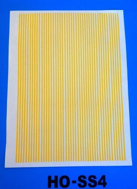 Highways and Byways HO-SS4 FRA Reflective Conspicuity Stripes - Yellow