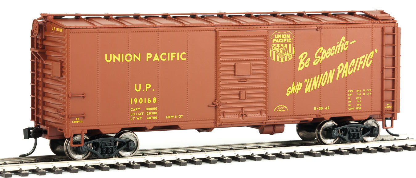 Walthers Mainline 910-2712 HO Scale 40' AAR 1937 Boxcar Union Pacific UP #190168