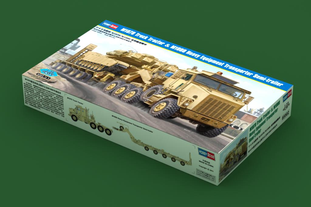 HobbyBoss 85502 1/35 M1070 Truck Tractors & M1000 Heavy Equipment Transporters Semi-Trailer