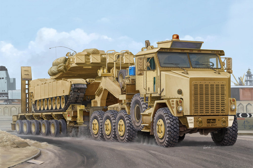 HobbyBoss 85502 1/35 M1070 Truck Tractors & M1000 Heavy Equipment Transporters Semi-Trailer