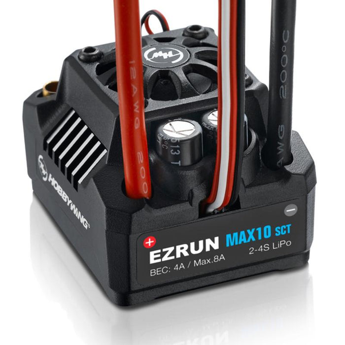 HOBBYWING 30102601 MAX10 SCT Sensorless Brushless ESC for 1/10 Vehicles