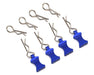 Hot Racing HRAAC03EZ06 1/10 Blue Aluminum EZ-Pulls with Body Clips 4 Pack