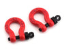 Hot Racing HRAACC808X02 Red Aluminum 1/10 Tow Shackles D-Rings