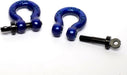 Hot Racing HRAACC808X06 1/10 Blue Aluminum Tow Shackles D-Rings