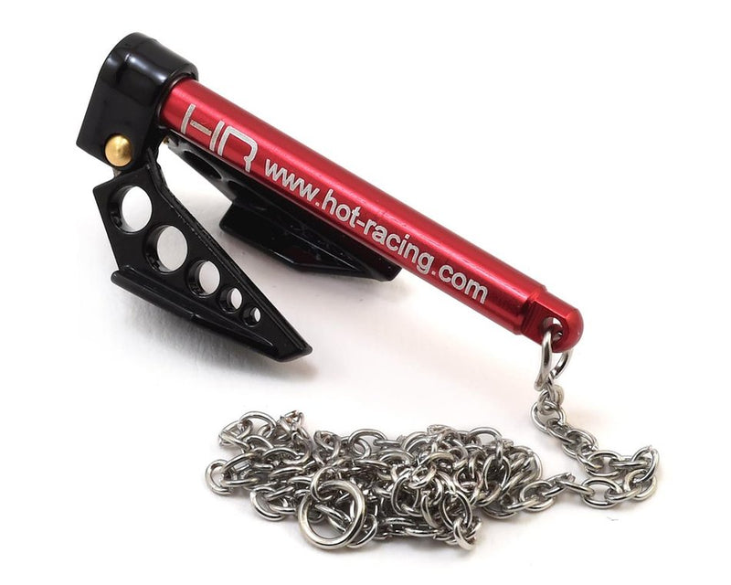 Hot Racing HRAACC838F01 1/10 Portable Fold Up Winch Anchor Red and Black