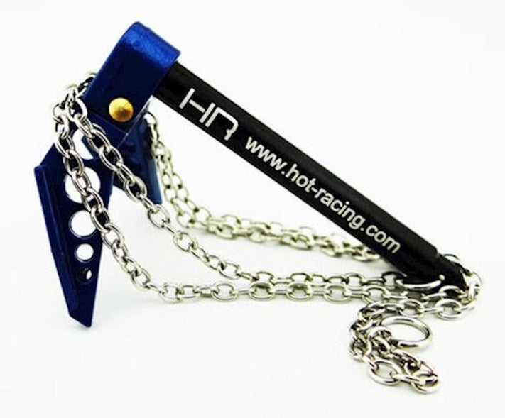Hot Racing HRAACC838F06 1/10 Portable Fold Up Winch Anchor Blue and Black