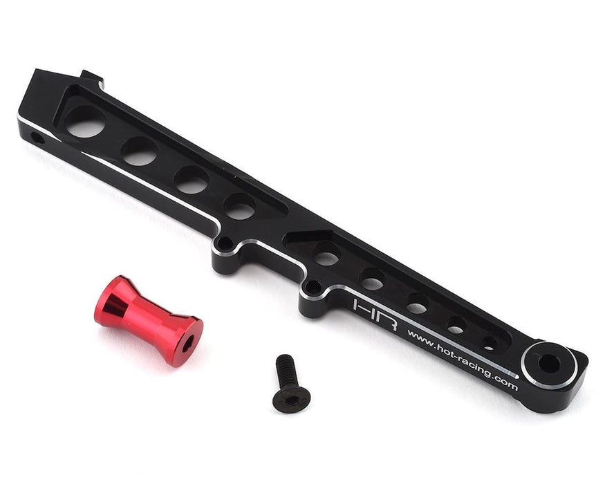 Hot Racing HRAAOR30C01 Black Aluminum Rear Chassis Brace for 6S Limitless and Infraction