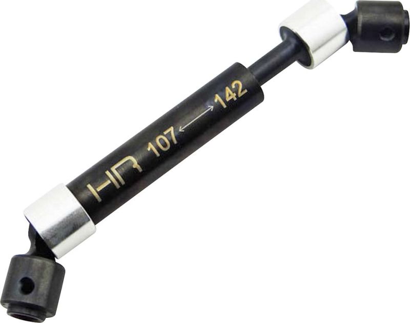 Hot Racing HRASSSCX37V 107-142mm Steel Center Driveshaft for SCX10 RR10 Front and Others