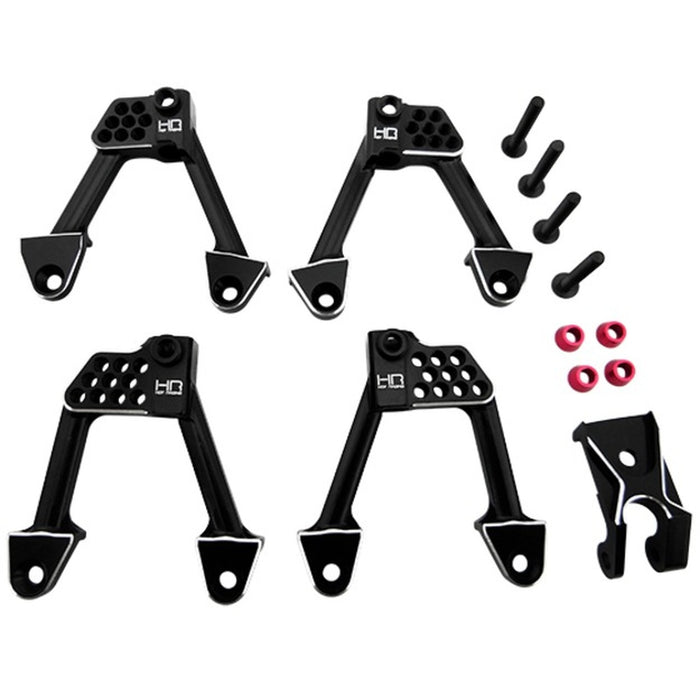 Hot Racing HRASCXT28301 Aluminum Front and Rear Adjustable Shock Towers for SCX10ii